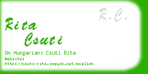 rita csuti business card